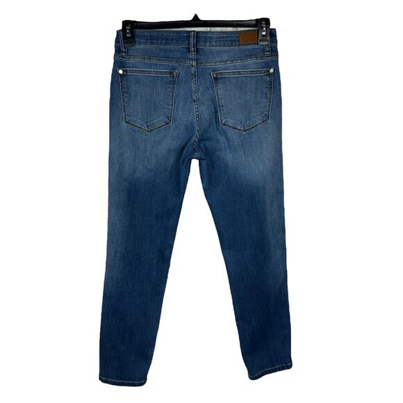 Judy Blue SZ 11/30 Relaxed Fit Jeans Mid-Rise Stretch Zip-Fly Whiskered Blue - Picture 5 of 12